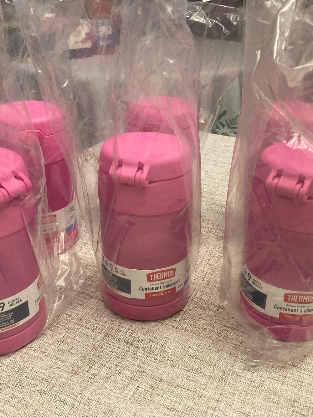 Thermos Pink Insulated Food Jars - back to school / University $25 each